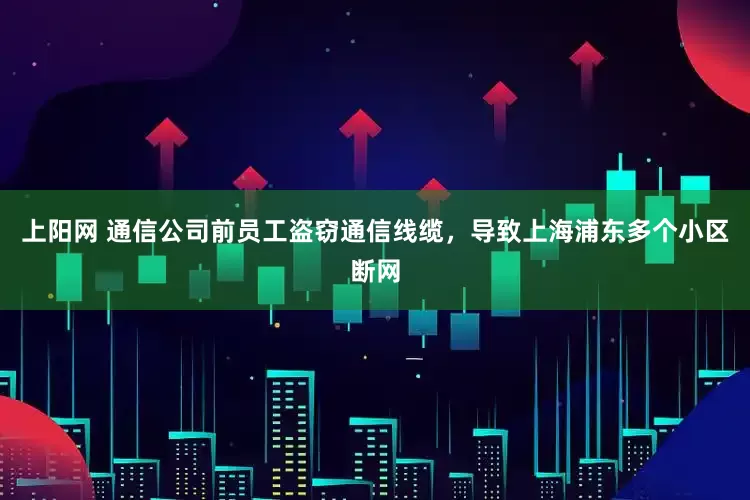 上阳网 通信公司前员工盗窃通信线缆，导致上海浦东多个小区断网